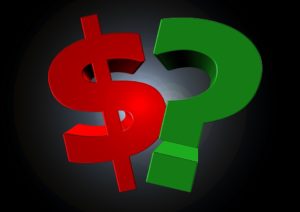 Picture of Dollar Sign and Question Mark